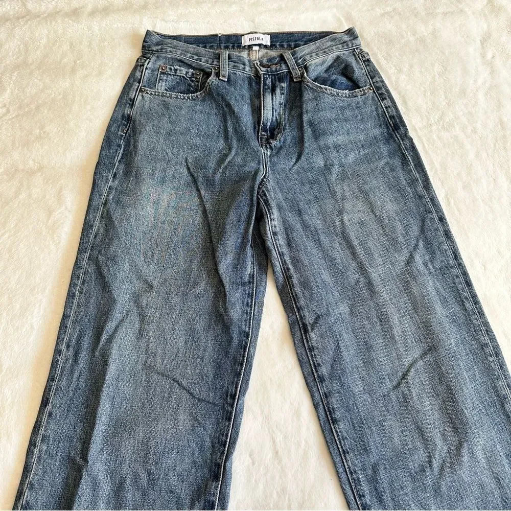 Pistola High Rise Wide Leg Jeans Size 25